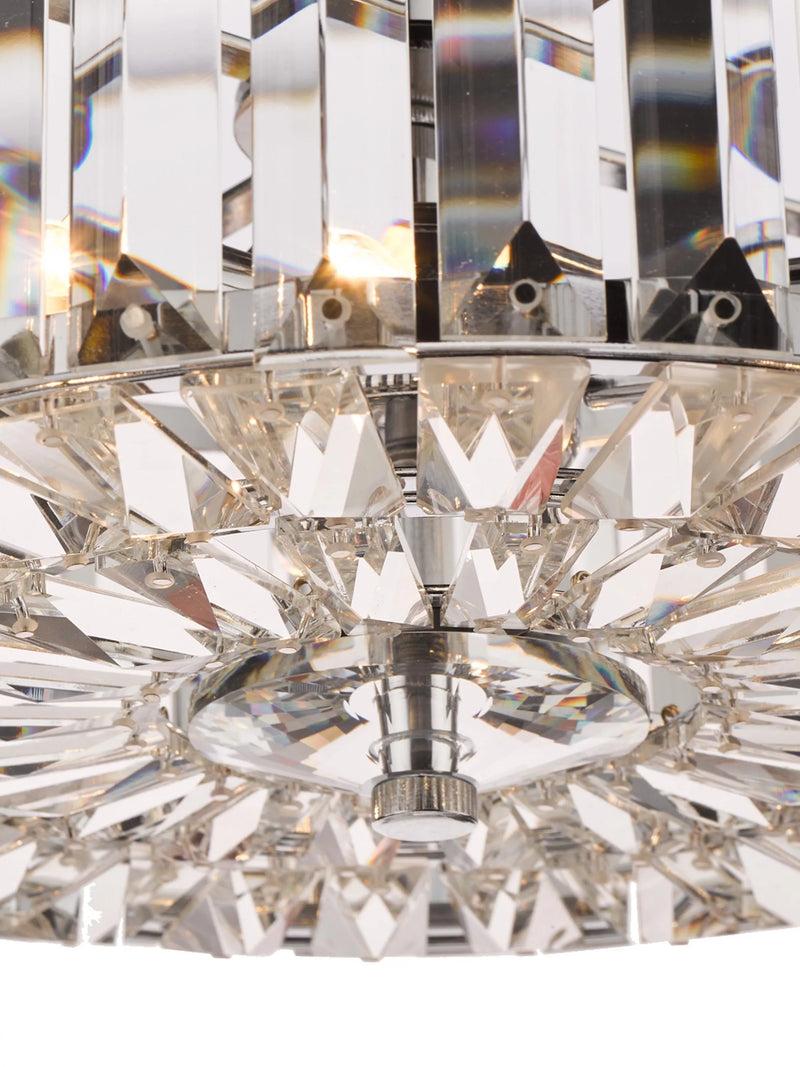 Laura Ashley Fernhurst semi-flush crystal ceiling light, UK version