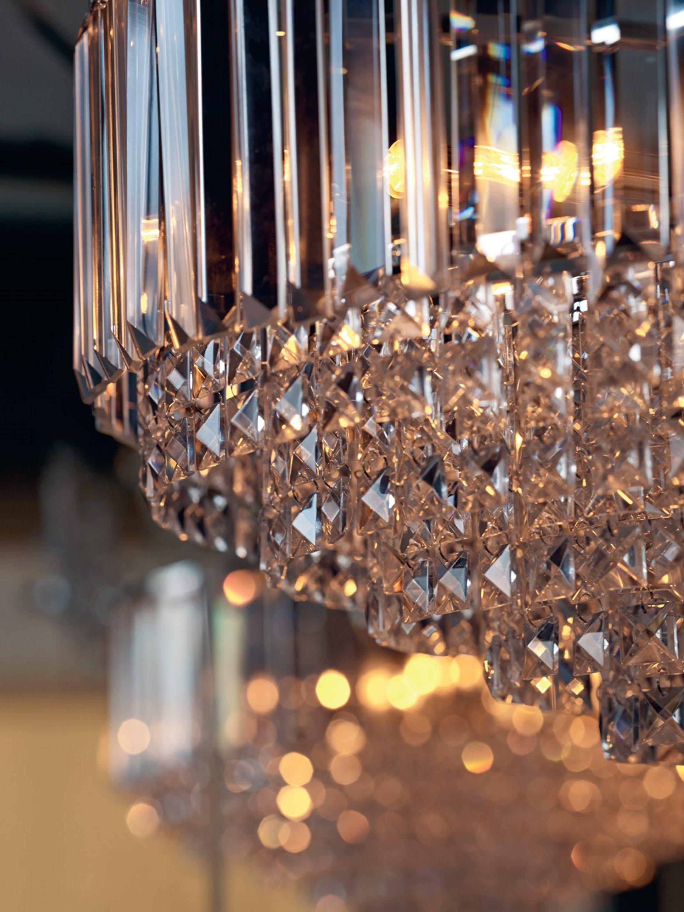 Laura Ashley Vienna semi flush crystal ceiling light (British brand)