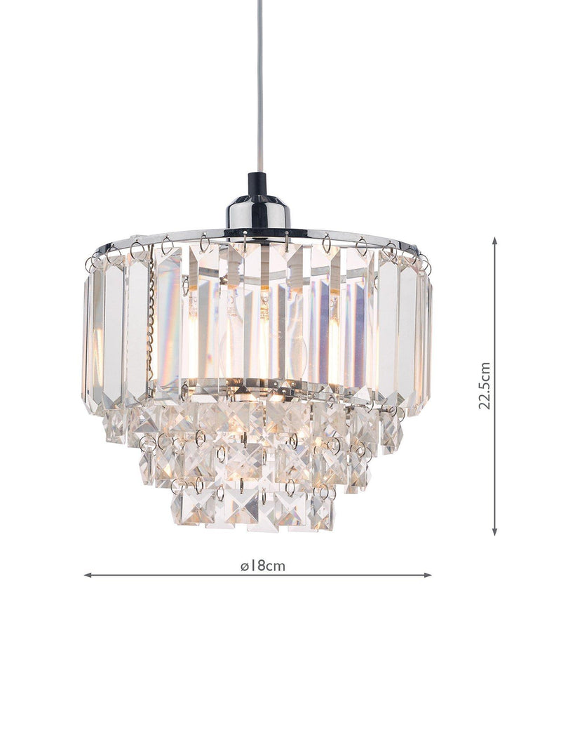 Laura Ashley Vienna crystal glass ceiling shade, imported from the UK