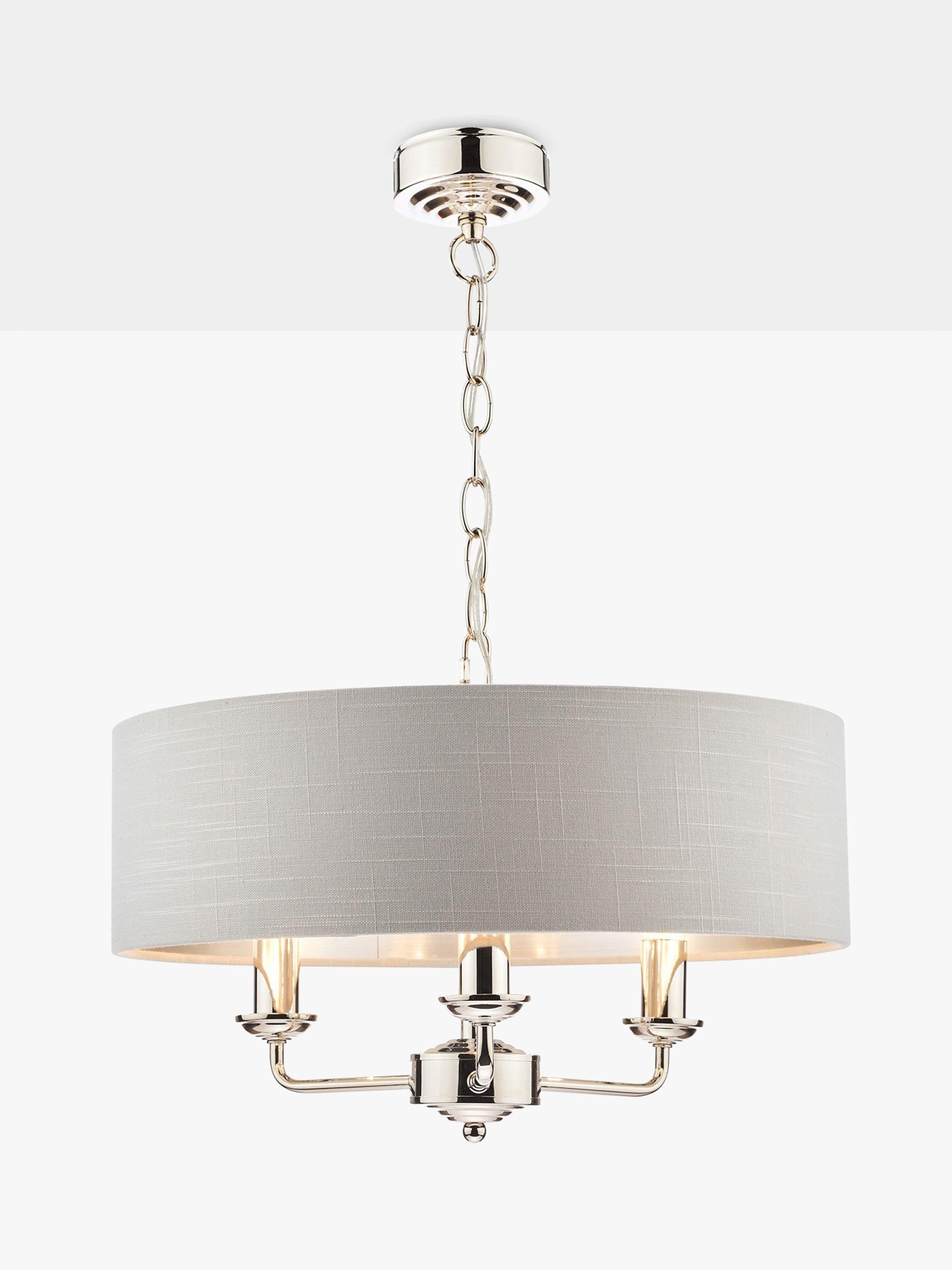 Laura Ashley Sorrento 3 arm ceiling light drum shade, UK version