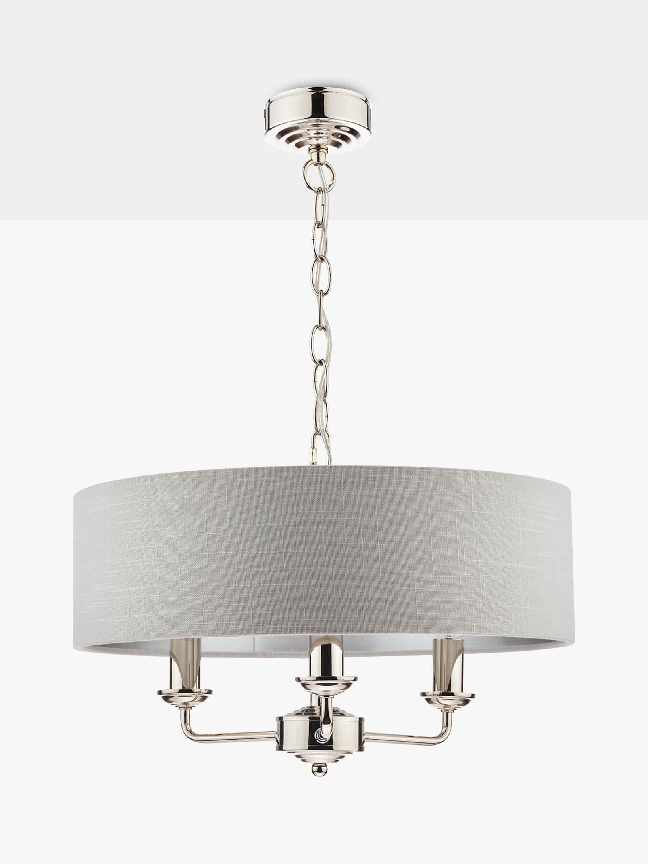 Laura Ashley Sorrento 3 arm ceiling light drum shade, UK version