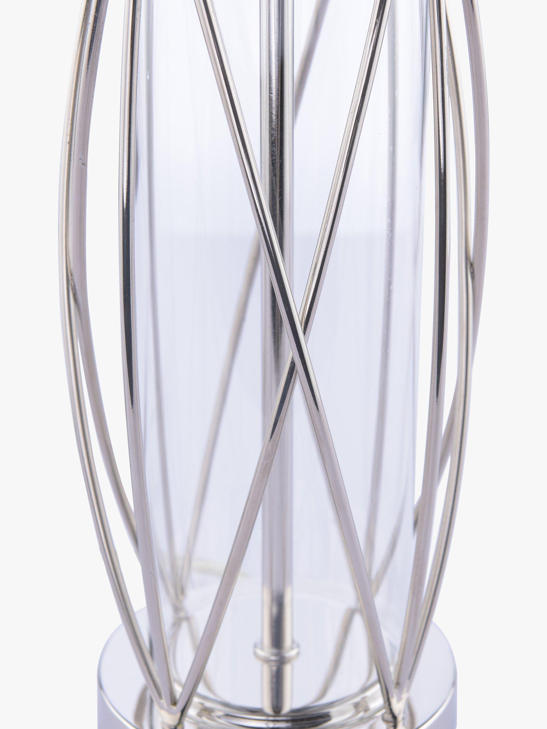Laura Ashley petite lamp polished nickel linen shade, imported from the UK
