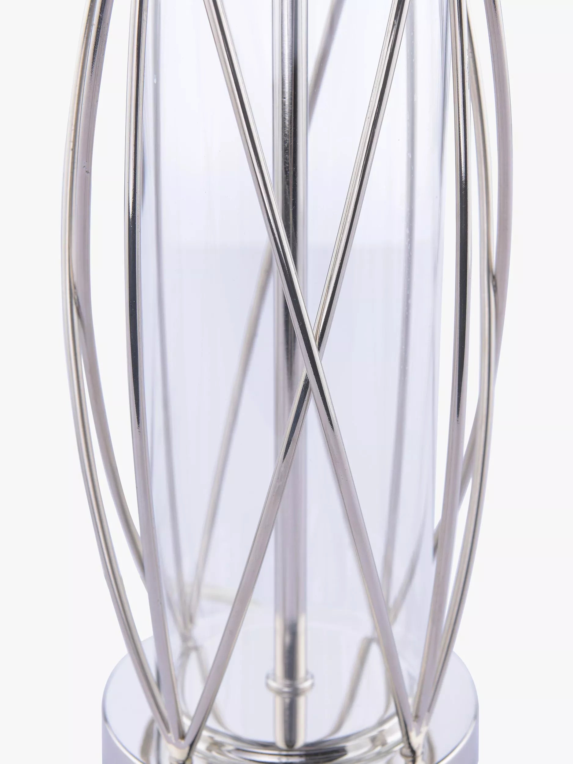 Laura Ashley petite lamp polished nickel linen shade, imported from the UK