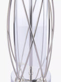 Laura Ashley petite lamp polished nickel linen shade, imported from the UK