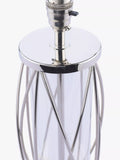 Laura Ashley petite lamp polished nickel linen shade, imported from the UK