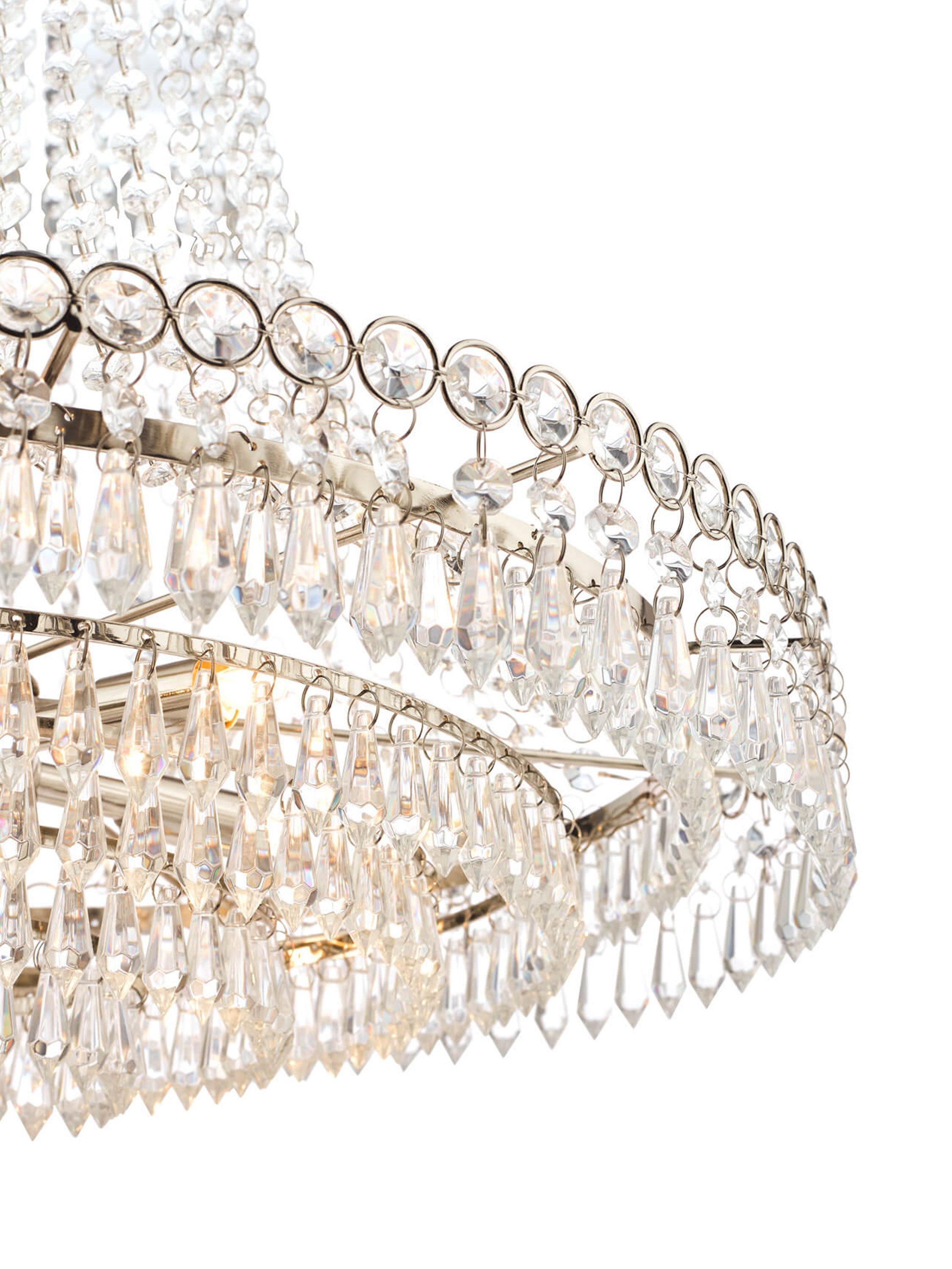 Laura Ashley Enid crystal chandelier ceiling light, imported from the UK