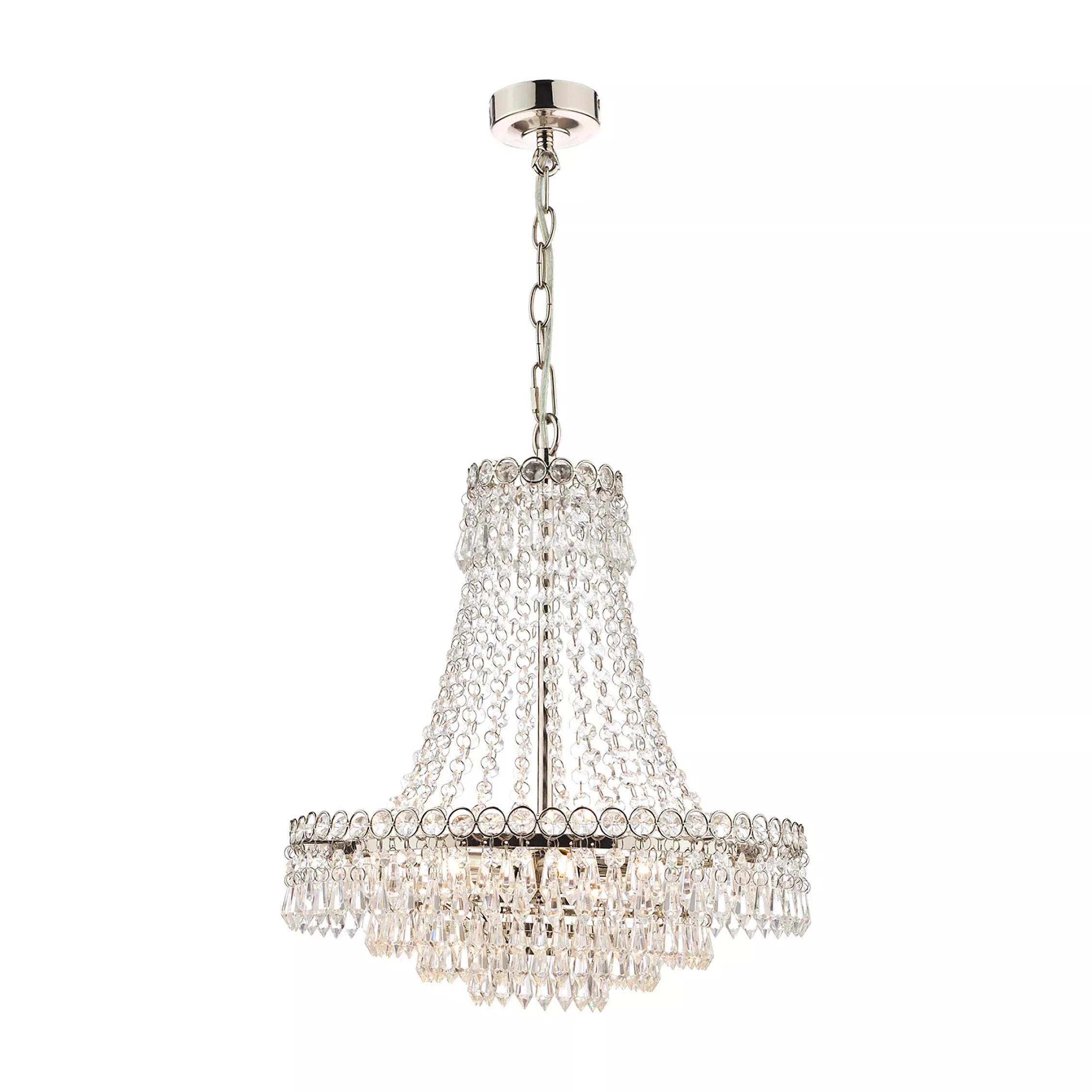 Laura Ashley Enid crystal chandelier ceiling light, imported from the UK