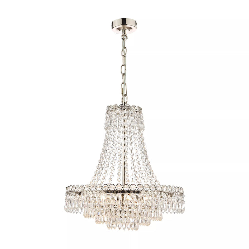 Laura Ashley Enid crystal chandelier ceiling light, imported from the UK