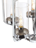 Laura Ashley Joseph chandelier ceiling light 5-arm polished chrome, UK version