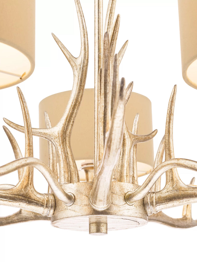 Laura Ashley champagne chandelier 5 arm drop light - British product
