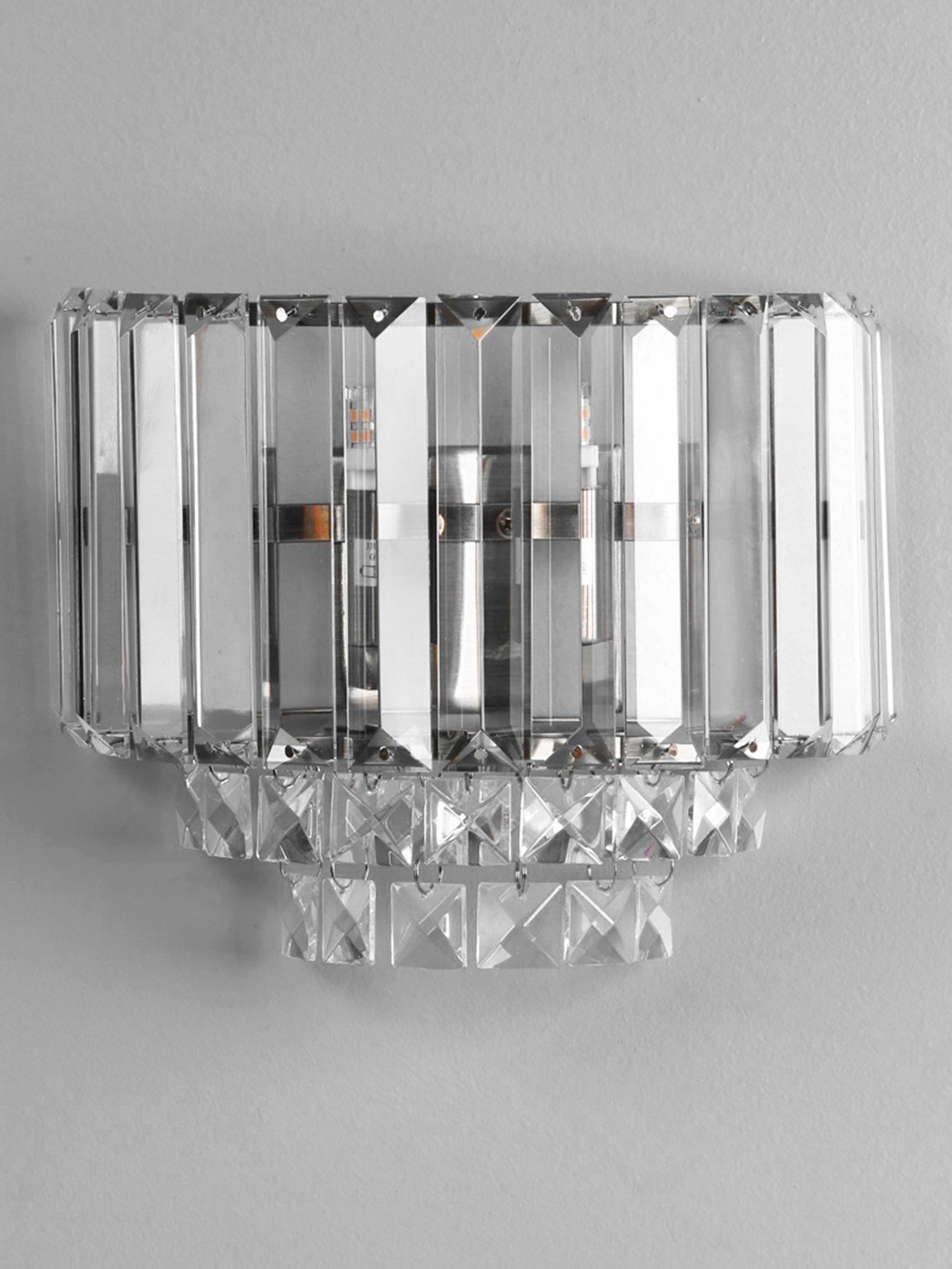 Laura Ashley Vienna crystal wall light polished finish - British product