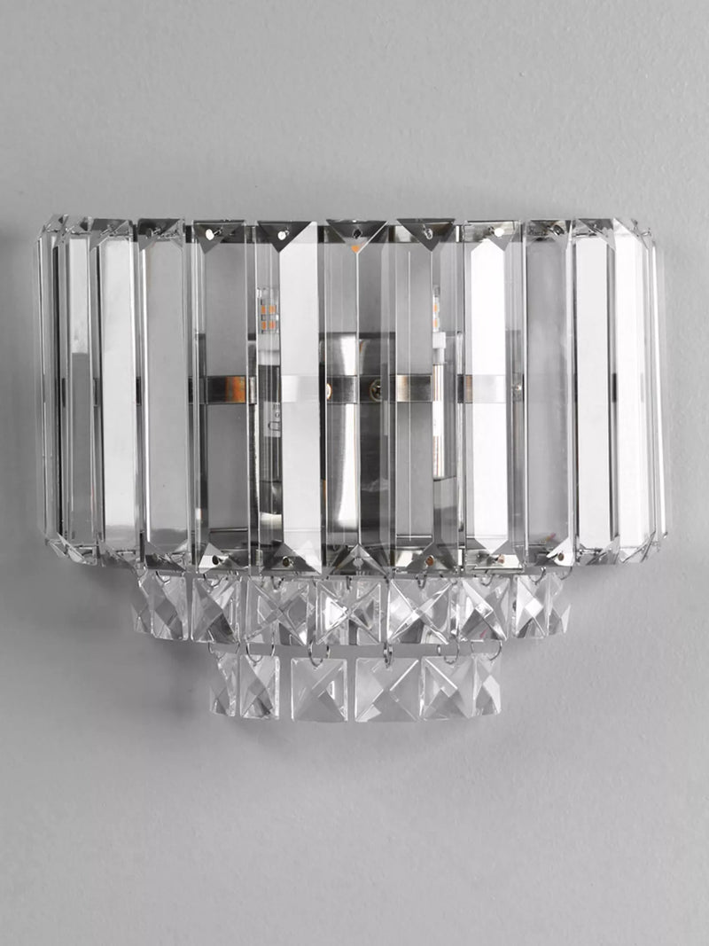 Laura Ashley Vienna crystal wall light polished finish - British product