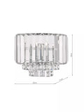 Laura Ashley Vienna crystal wall light polished finish - British product