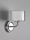 Laura Ashley Southwell glass wall light polished chrome, UK version