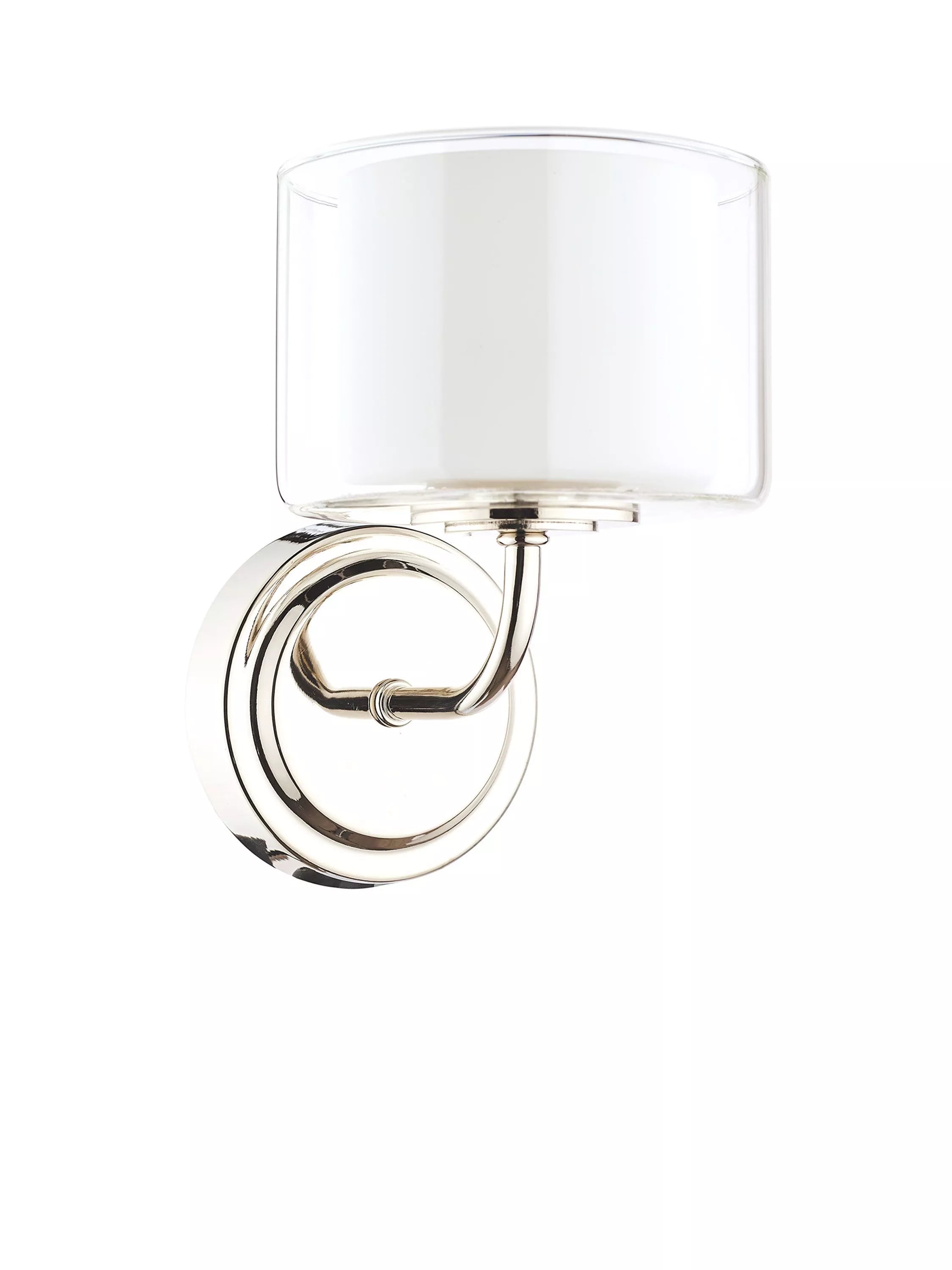 Laura Ashley Southwell glass wall light polished chrome, UK version