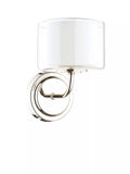 Laura Ashley Southwell glass wall light polished chrome, UK version