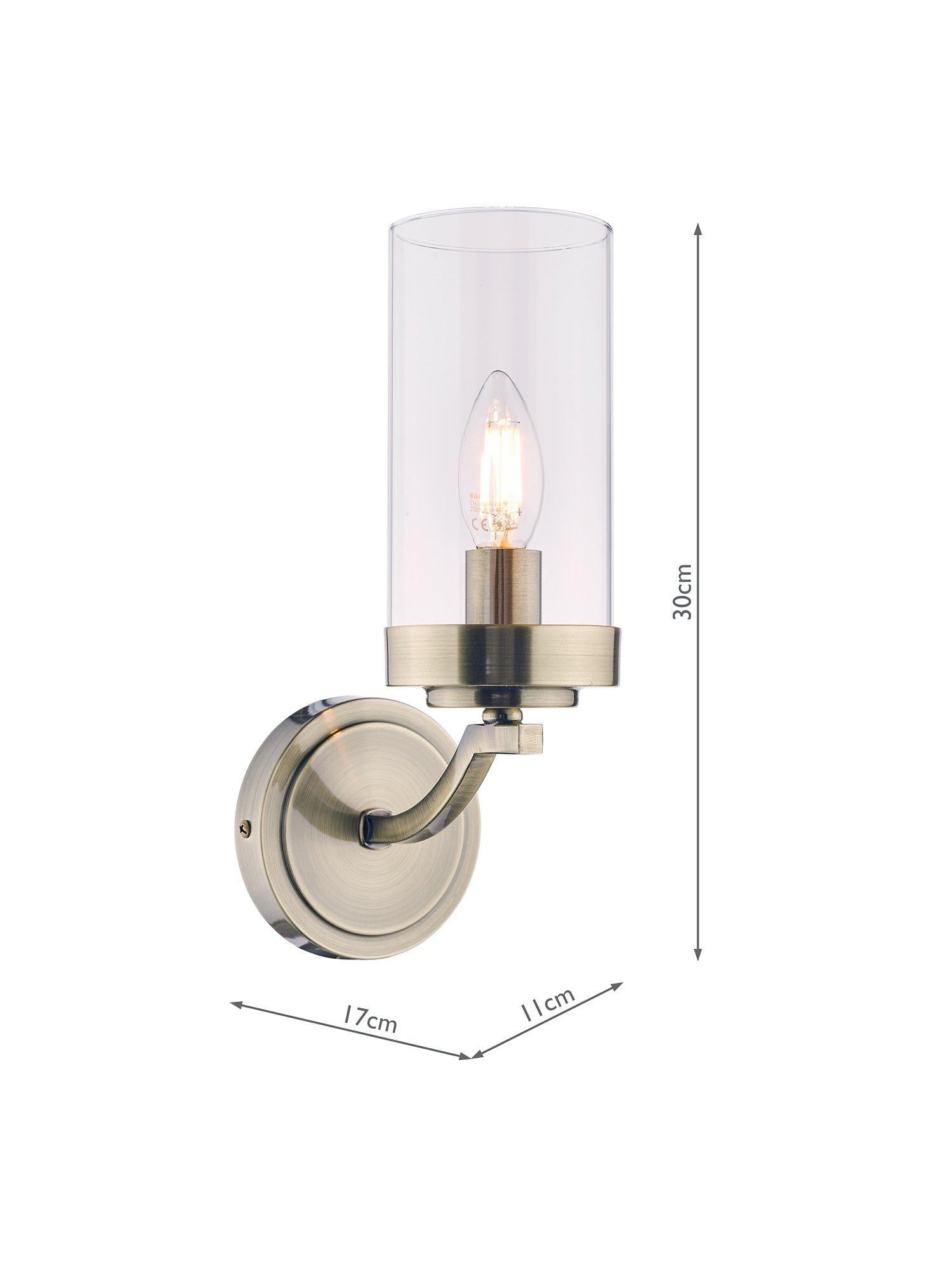 Laura Ashley Joseph single wall light antique brass, UK version