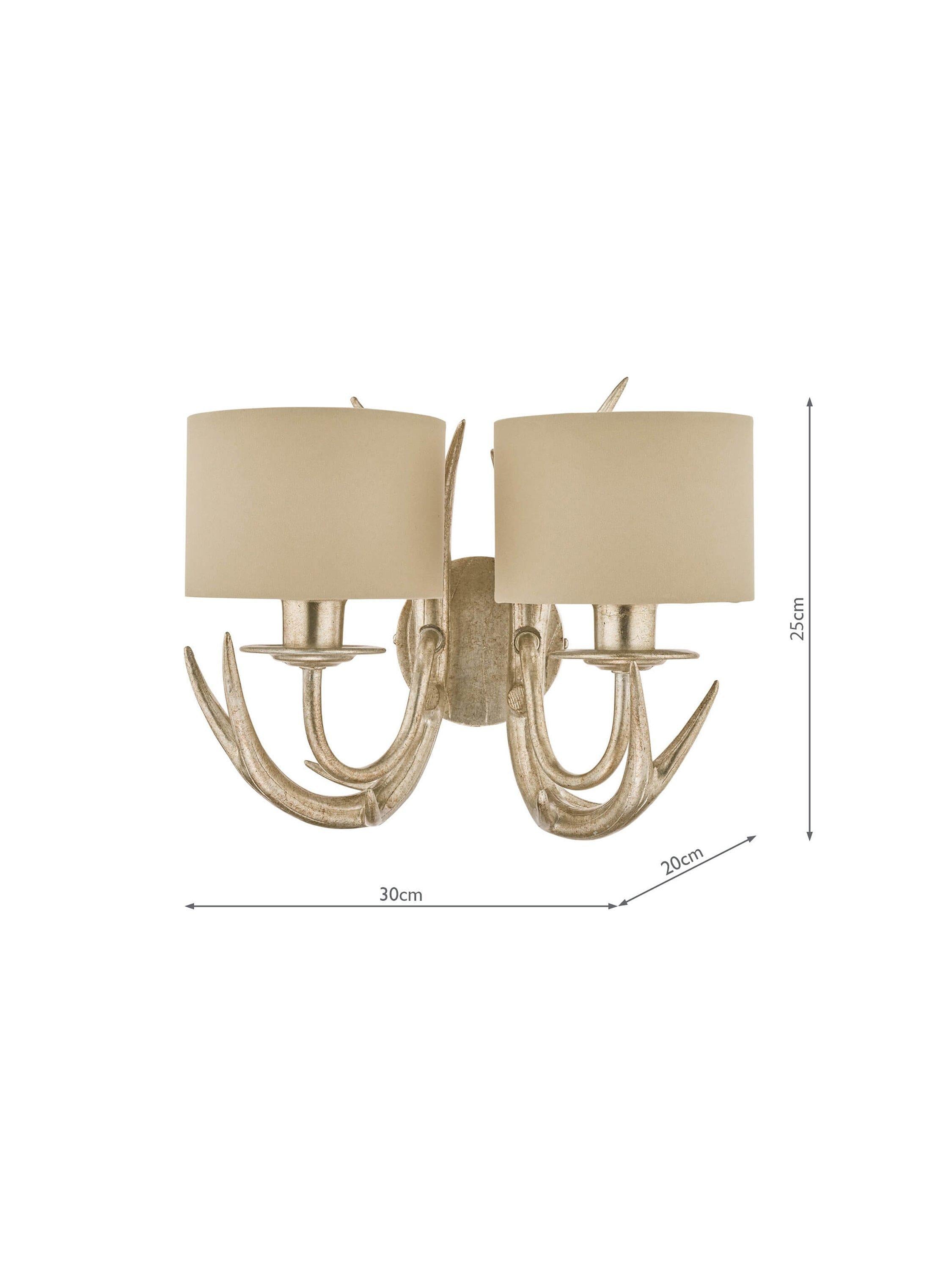 Laura Ashley double wall light champagne finish, imported from the UK