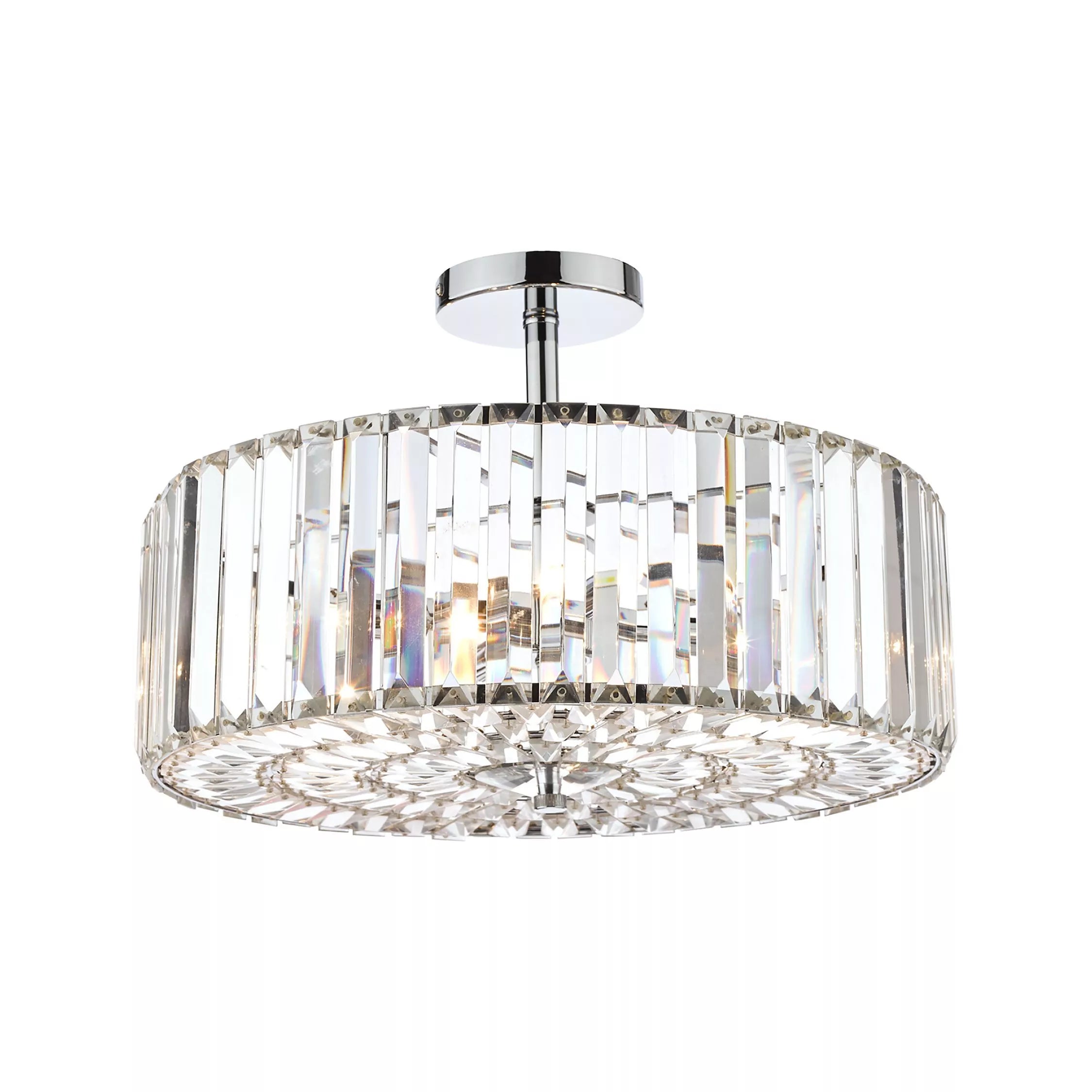 Laura Ashley Fernhurst semi-flush ceiling light large, British brand