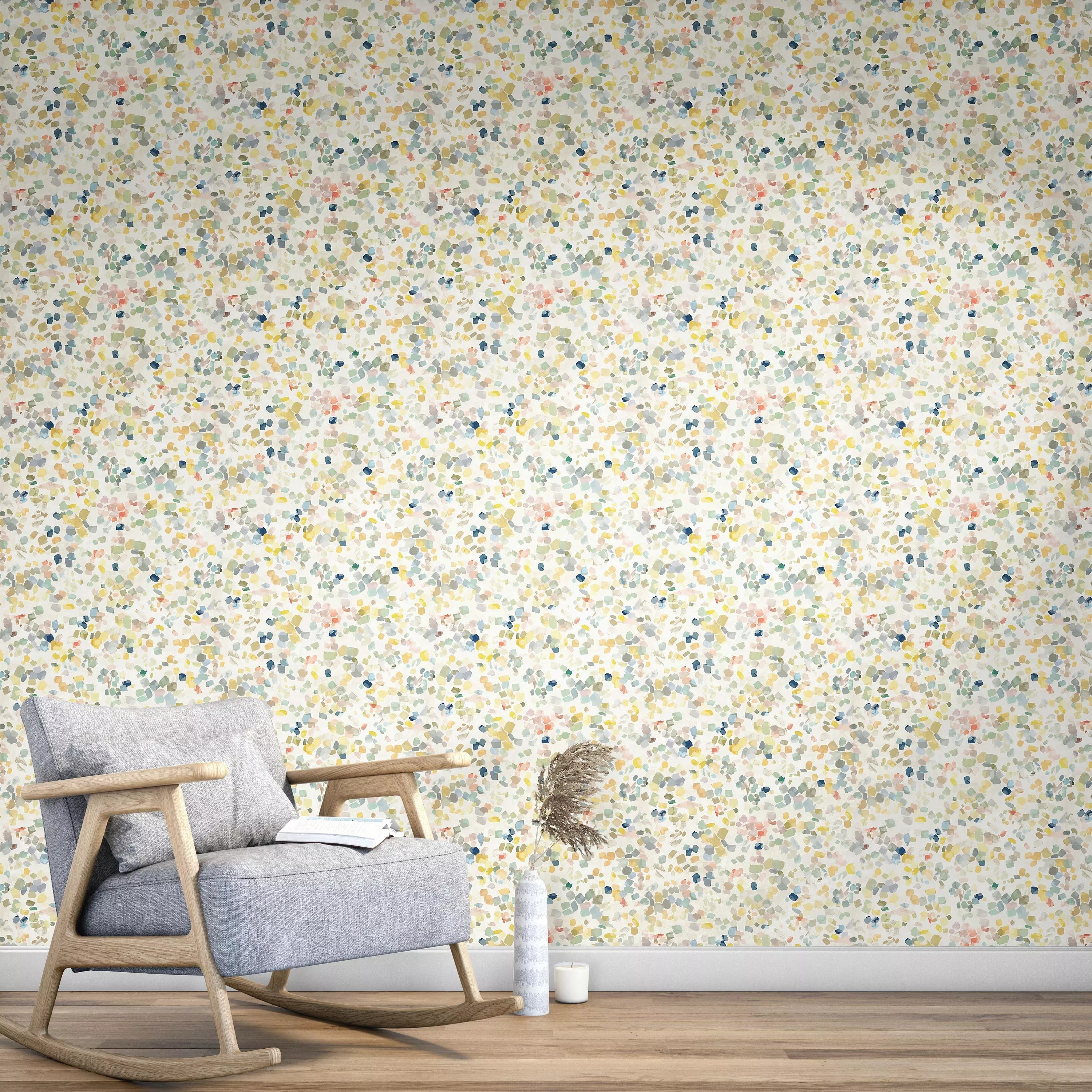 John Lewis Dapple wallpaper half-drop design, imported from the UK