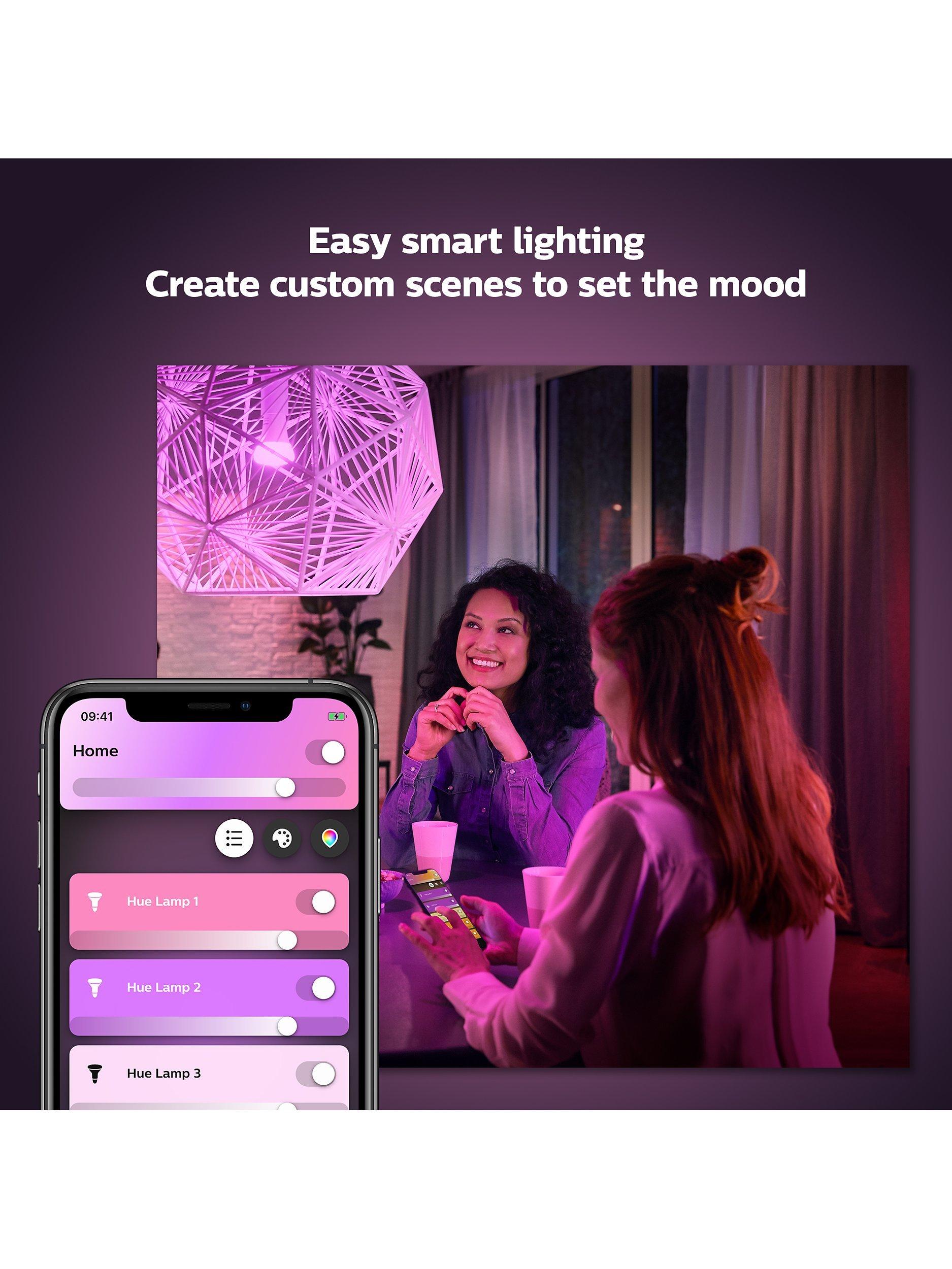 Philips Hue colour changing LED bulb E27 9W, imported from the UK