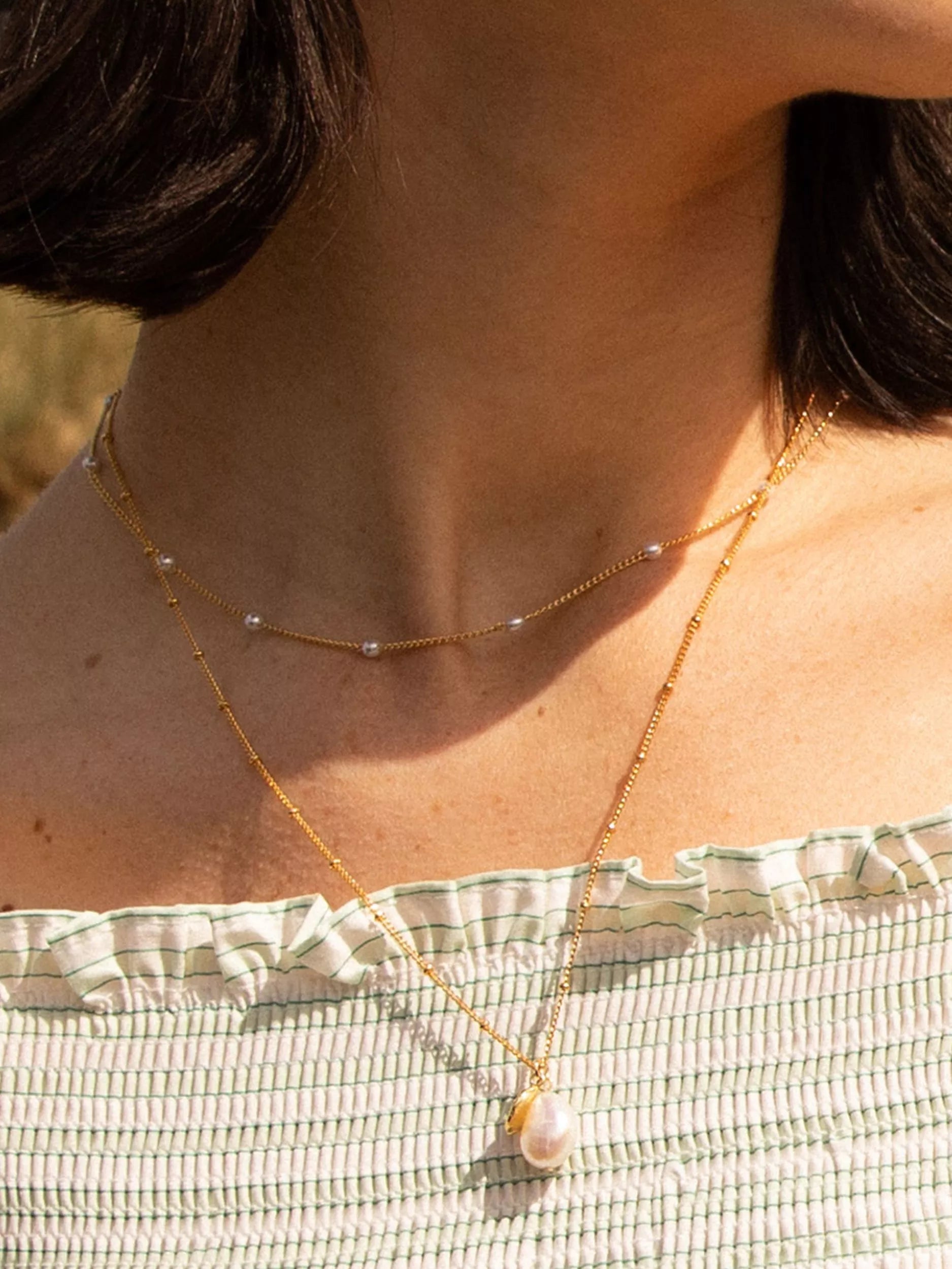 Estella Bartlett coin and pearl necklace gold (British brand)