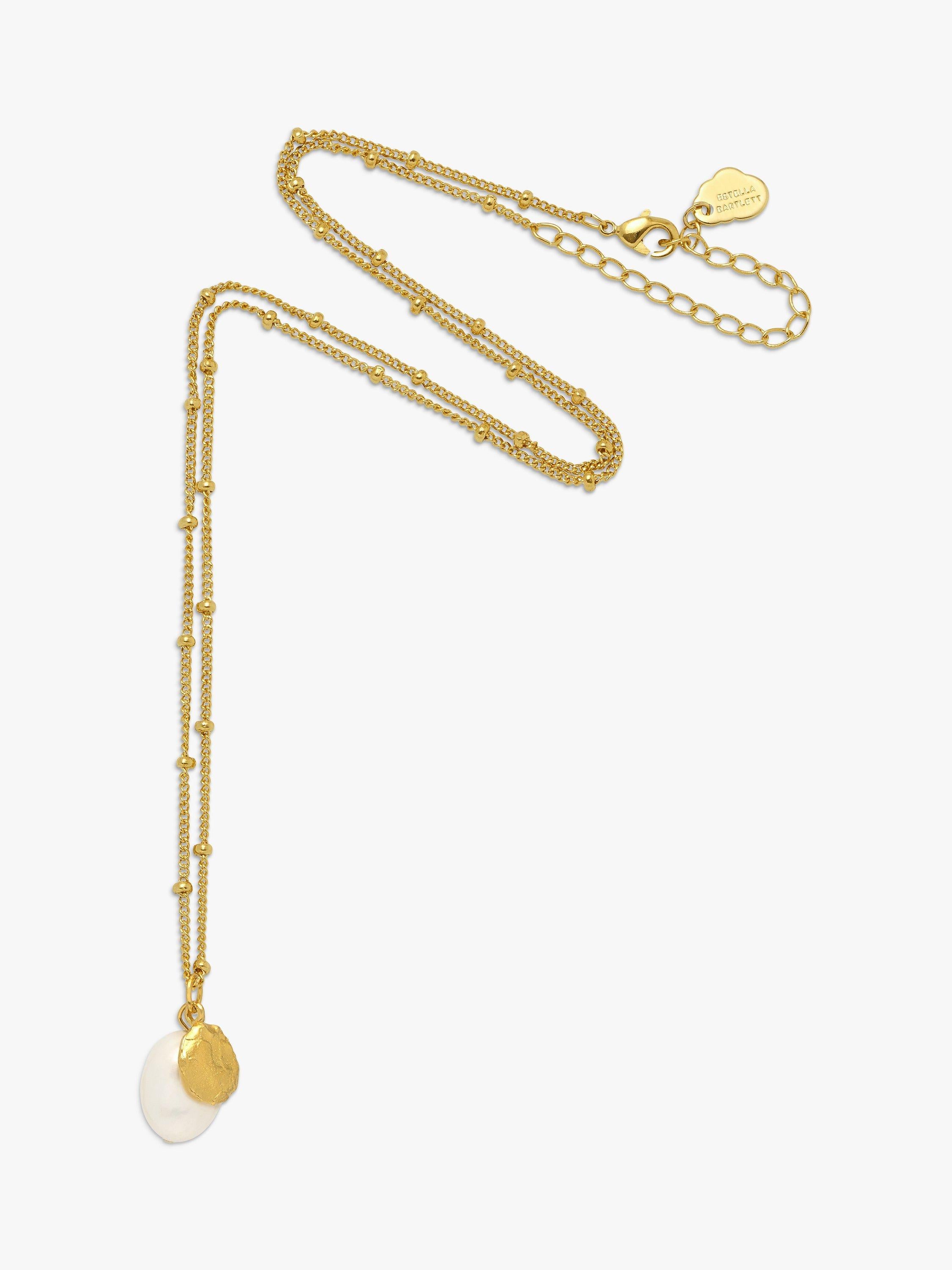 Estella Bartlett coin and pearl necklace gold (British brand)