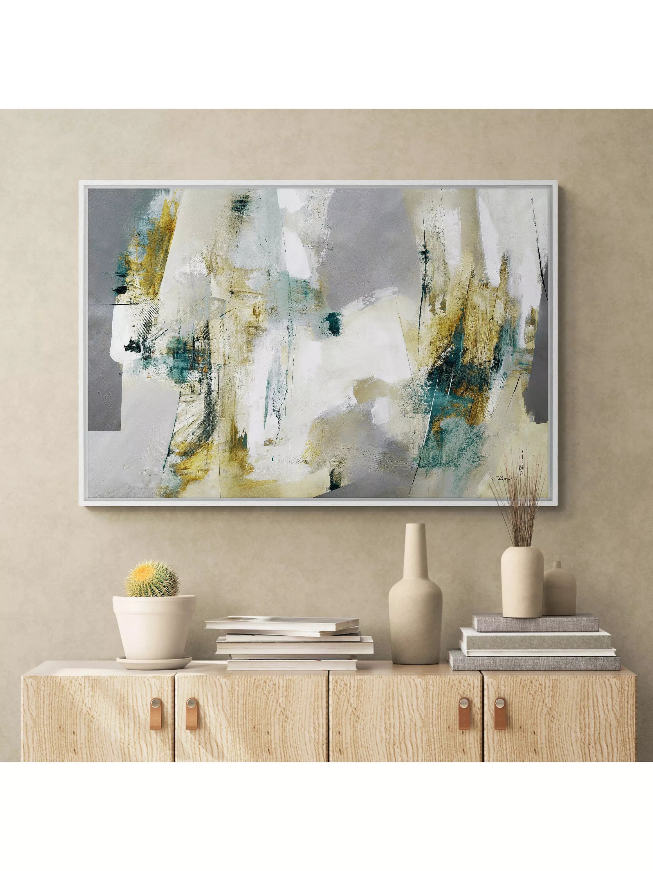John Lewis canvas print Cornwall Harbour 60x90cm (British brand)