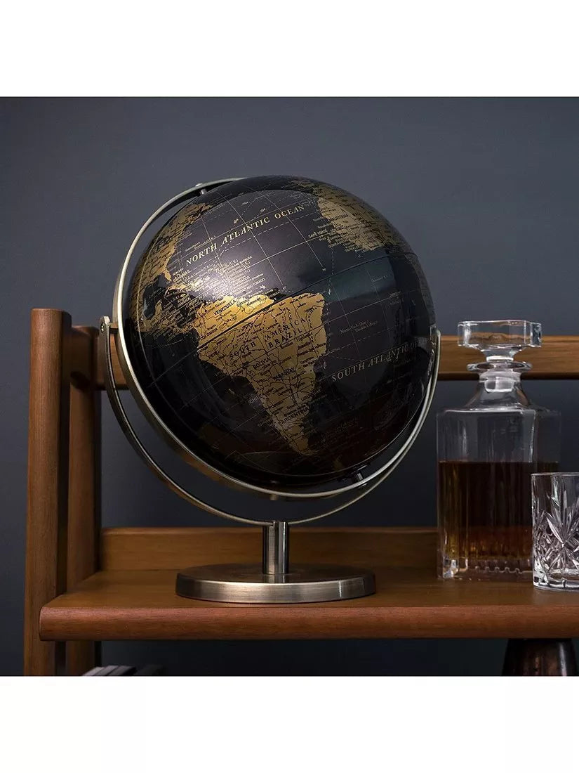 Luckies World Tour black and gold globe 20cm (British brand)