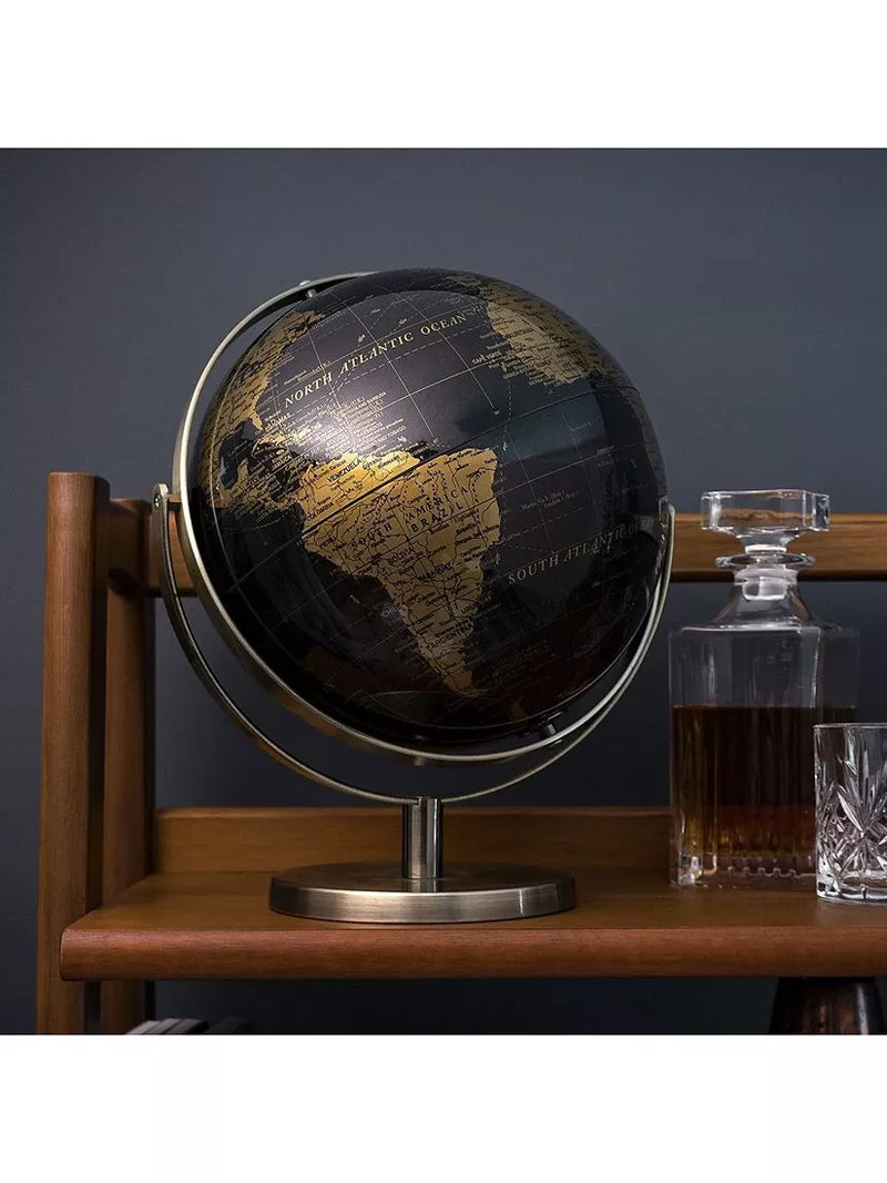 Luckies World Tour black and gold globe 20cm (British brand)