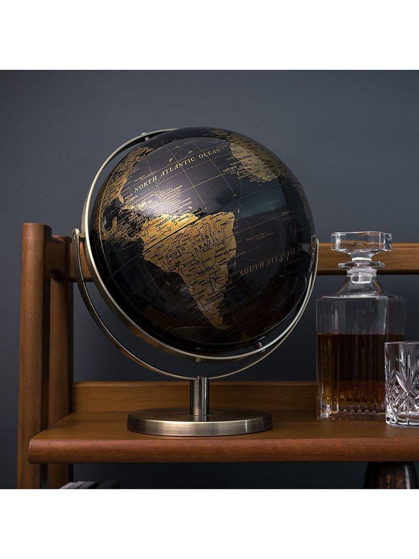 Luckies World Tour black and gold globe 20cm (British brand)