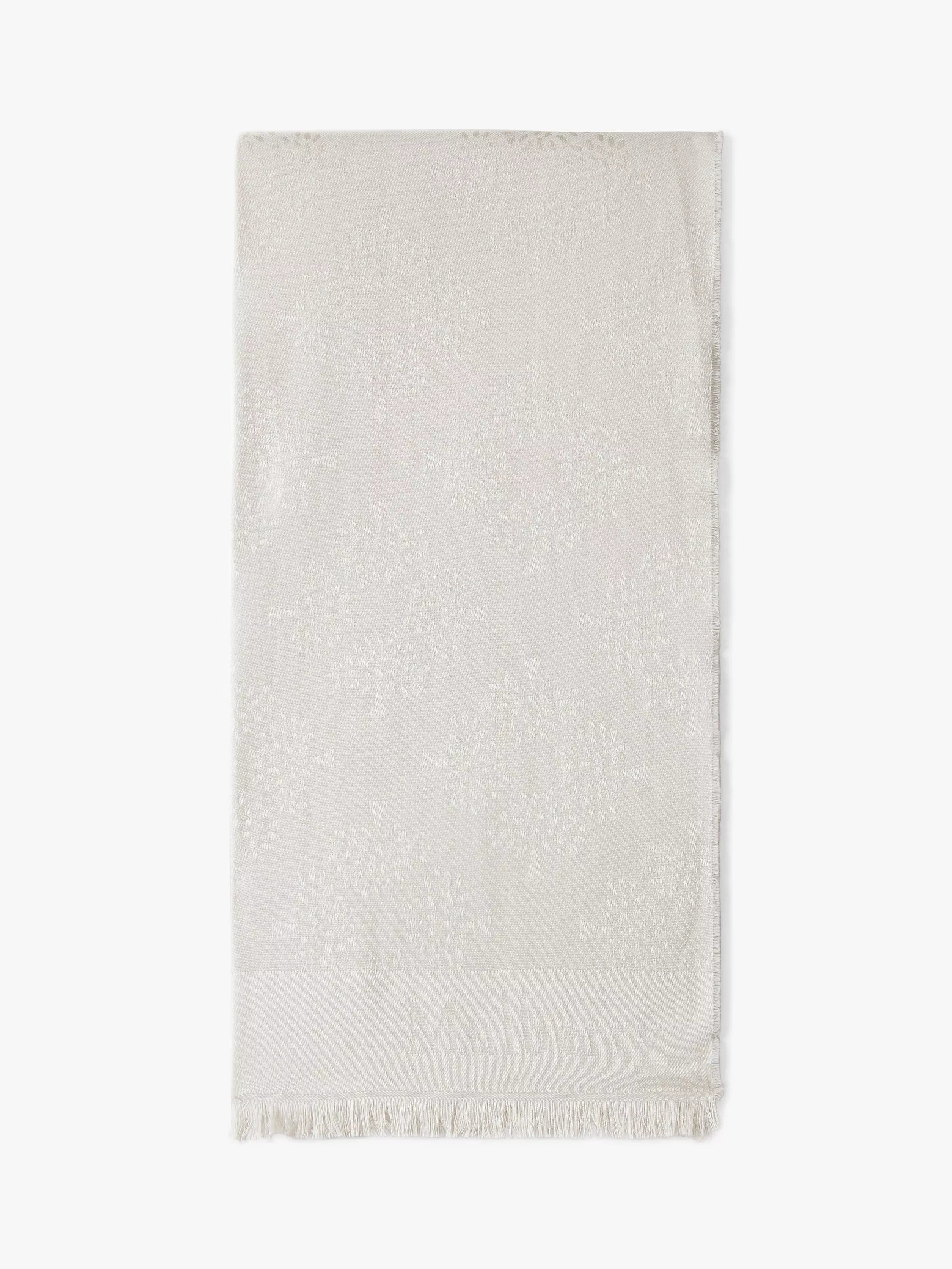 Mulberry Tree Design Silk Blend Scarf, 180 x 45cm