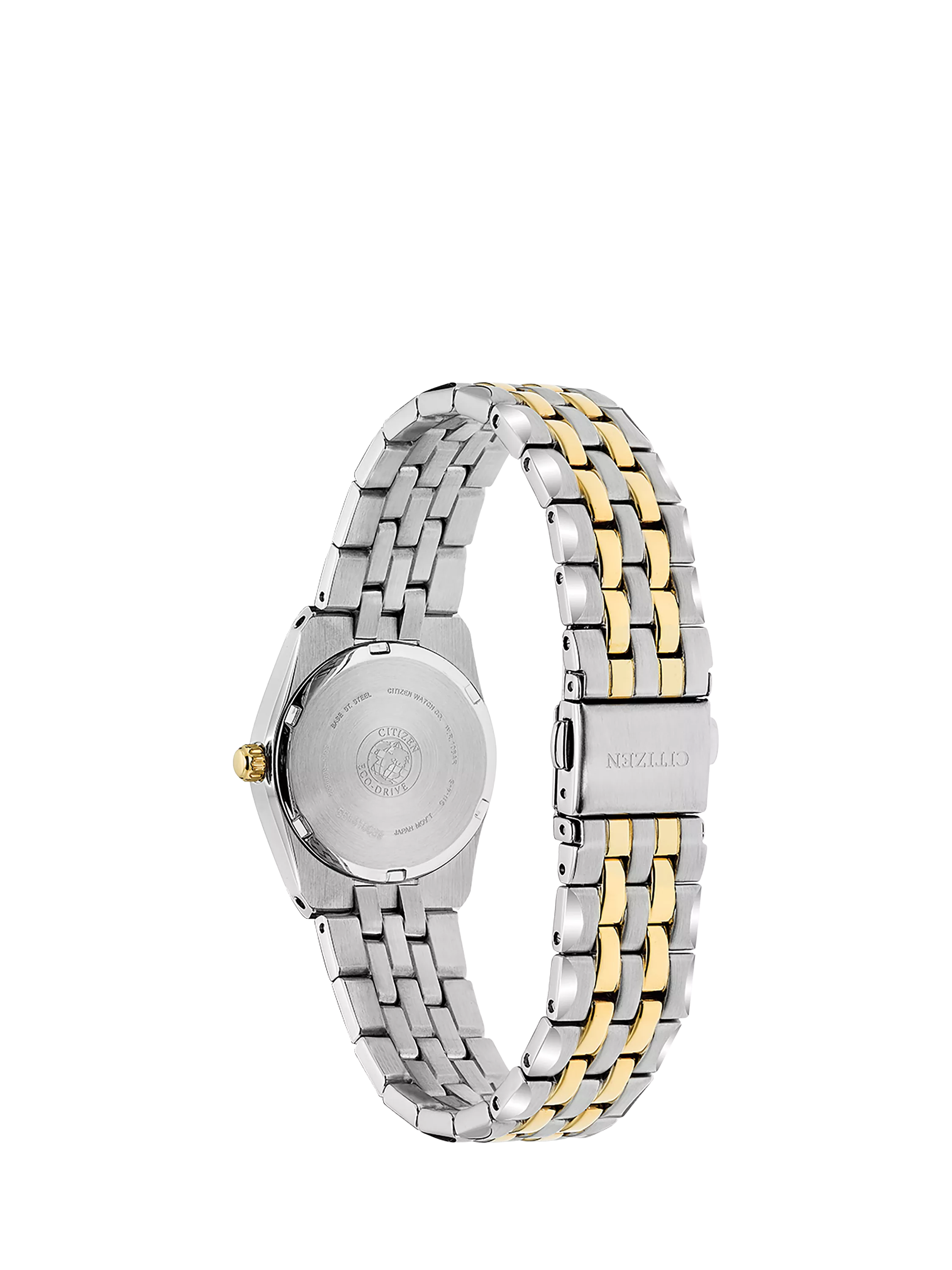 Citizen Eco-Drive women's two tone watch blue dial 28mm, UK version
