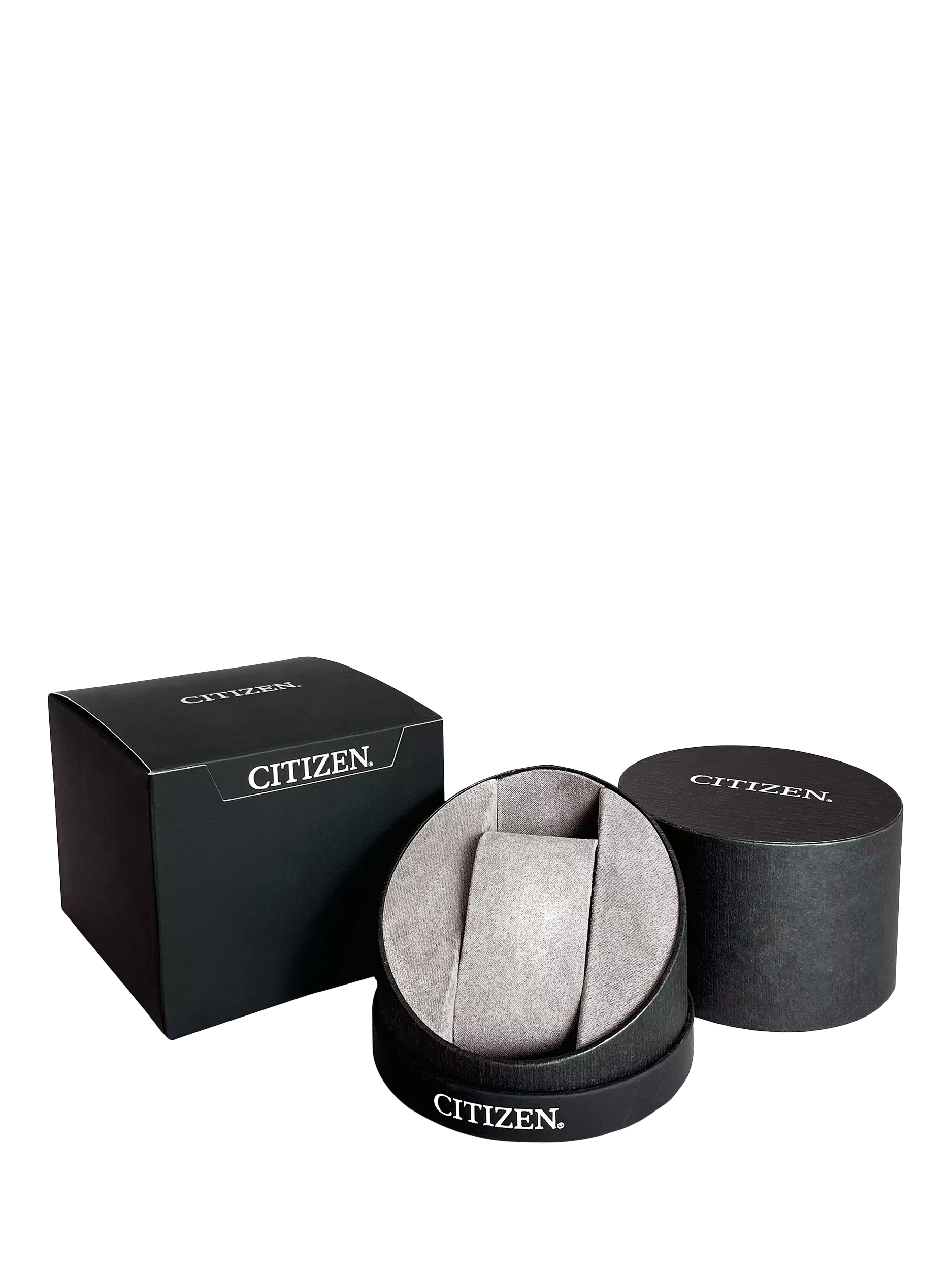 Citizen Eco-Drive watch leather strap white dial (British brand)