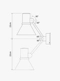 Anglepoise Type 80 W2 wall light, UK version