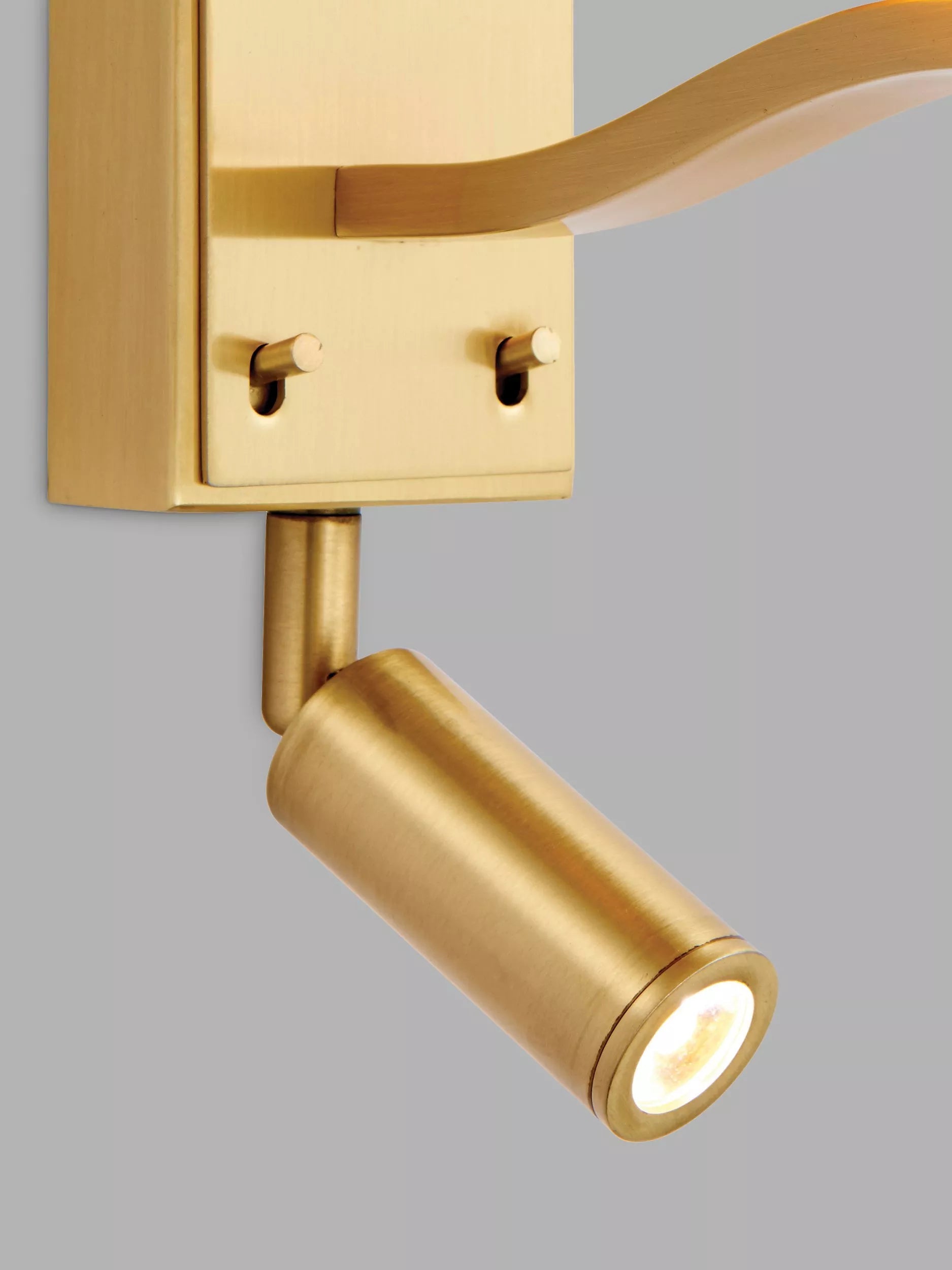 Bay Lighting Manor satin gold wall light - British product