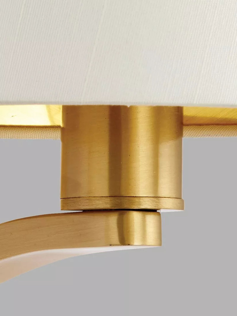Bay Lighting Manor satin gold wall light - British product