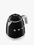 Smeg mini kettle 0.8L in black (British brand)