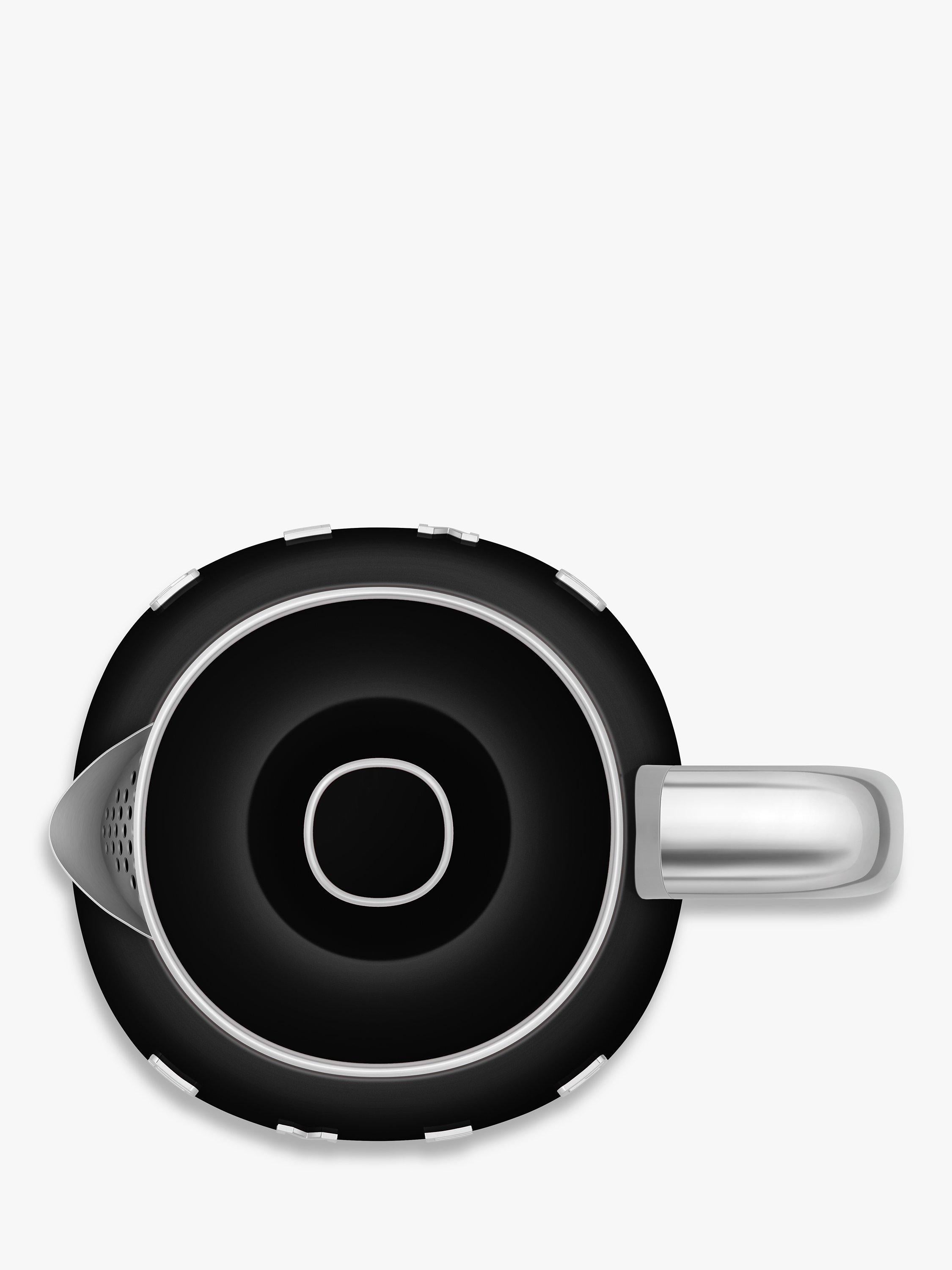 Smeg mini kettle 0.8L in black (British brand)