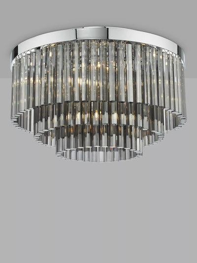 مصباح سقف Flush Crystal Smoked Där Logan - اشتري عبر الإنترنت من McGrocer