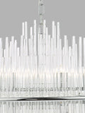 Art-Deco glass ceiling light adjustable height - British product