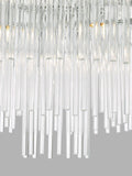 Art-Deco glass ceiling light adjustable height - British product