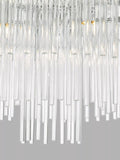 Art-Deco glass ceiling light adjustable height - British product