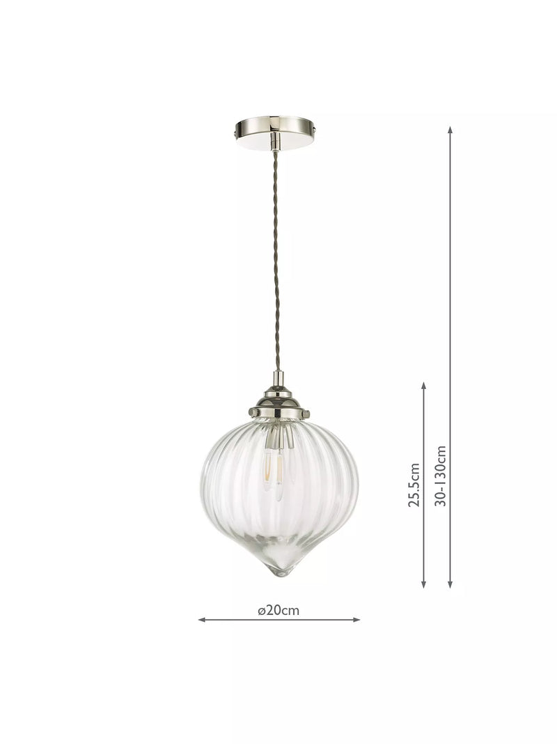 Där Mya glass pendant ceiling light - British product