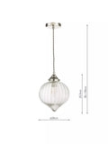 Där Mya glass pendant ceiling light - British product