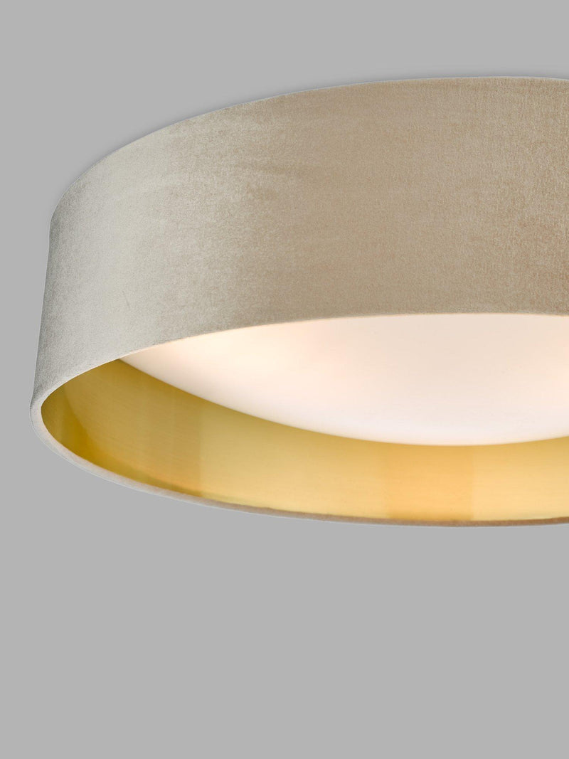 Där Nysa velvet flush ceiling light large (British brand)