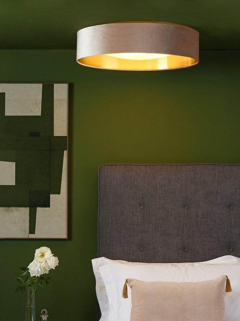 Där Nysa velvet flush ceiling light large (British brand)