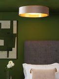 Där Nysa velvet flush ceiling light large (British brand)