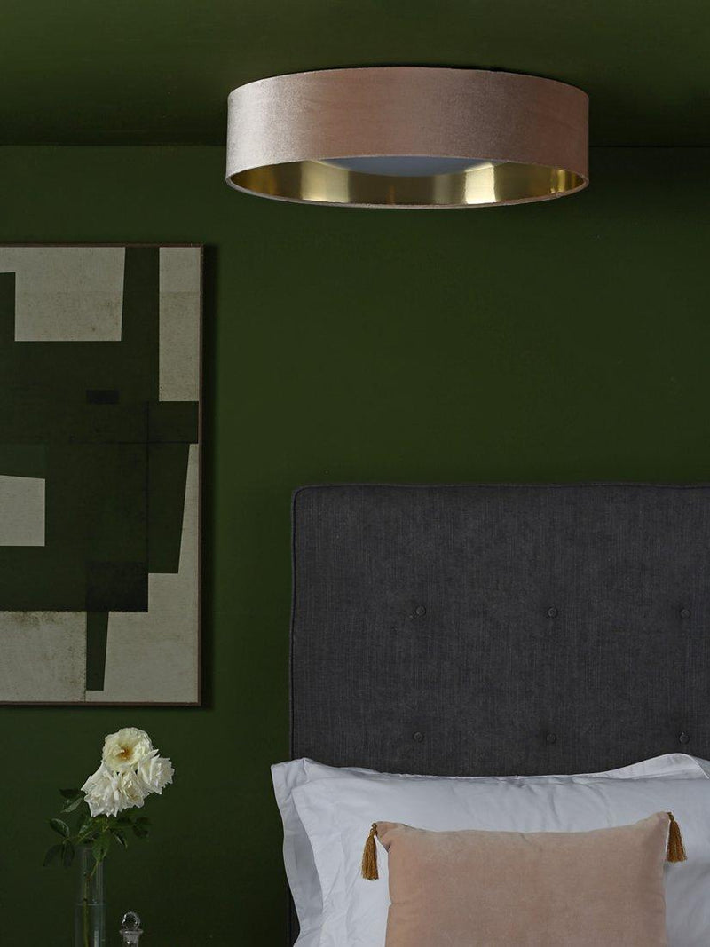 Där Nysa velvet flush ceiling light large (British brand)