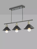 Där Jalen bar ceiling light graphite antique brass, imported from the UK
